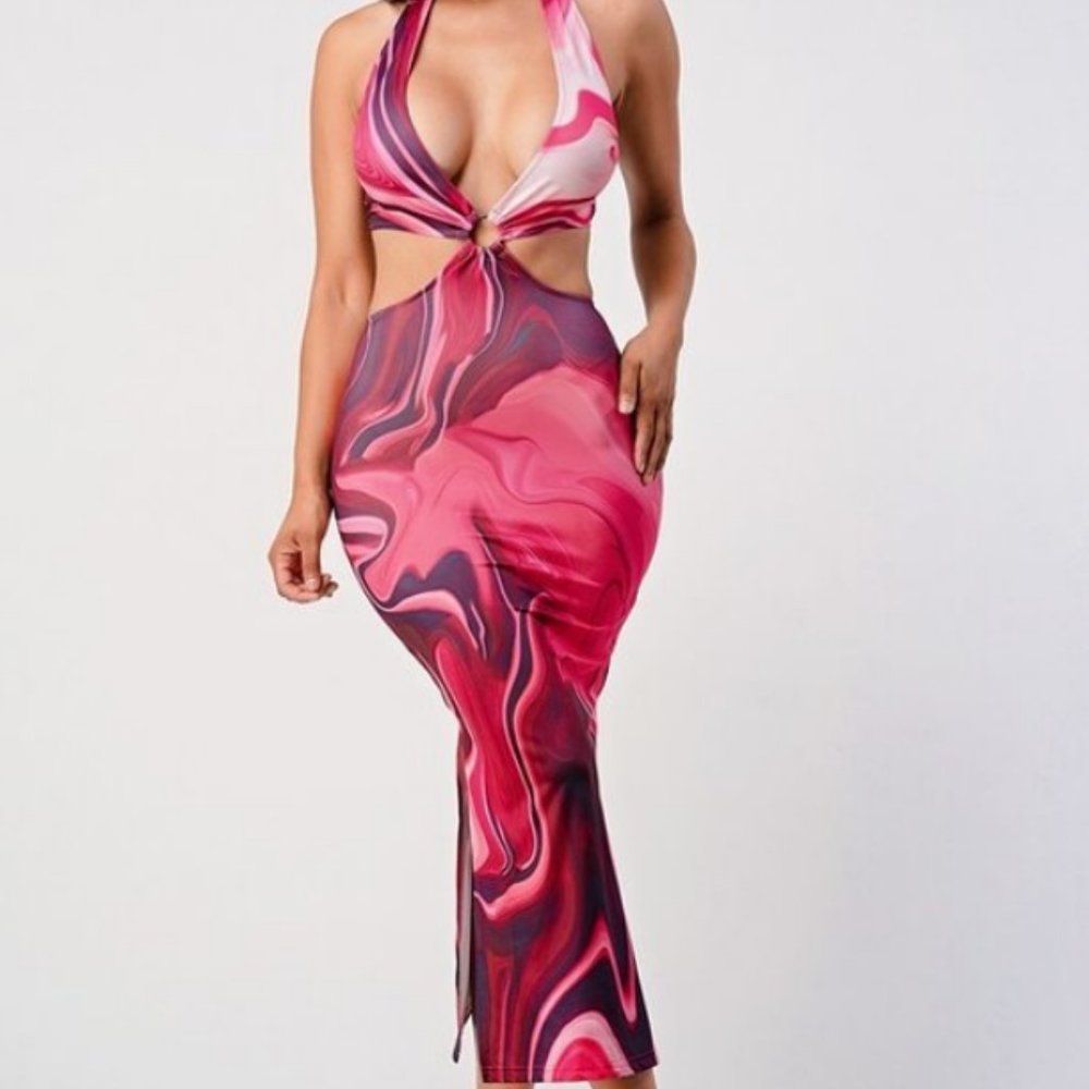 Sexy Printed Maxi Dress - Just Pretty LLC